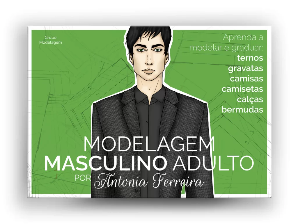 Livro Modelagem Masculino Adulto por Antonia Ferreira